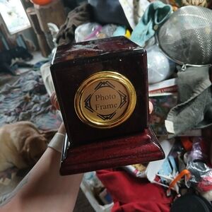 Vintage Square-shaped Tabletop Fedex Rotating Clock, Photo Frame, Temp,...